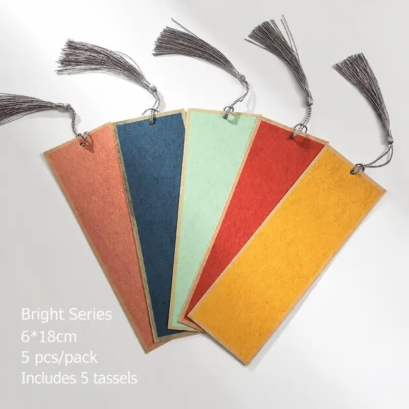 Blank Antique-Style Wax-Dyed Xuan Paper Bookmark