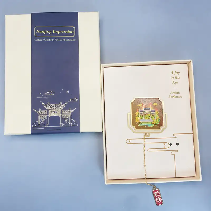 Brass Chinese-Style Page Clip Bookmark