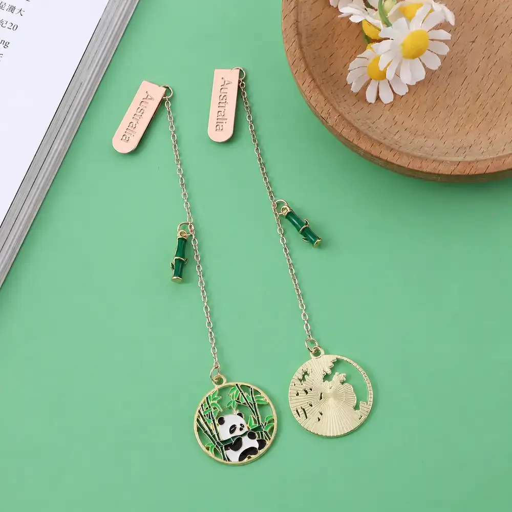 Cute National Treasure Panda Metal Bookmark