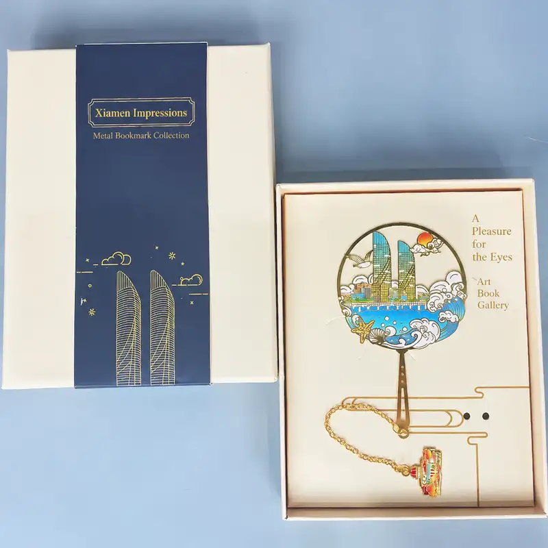 Xiamen University and Gulangyu Metal Souvenir Bookmarks