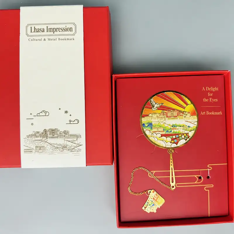 Lhasa Landmarks Engraved Souvenir Bookmark