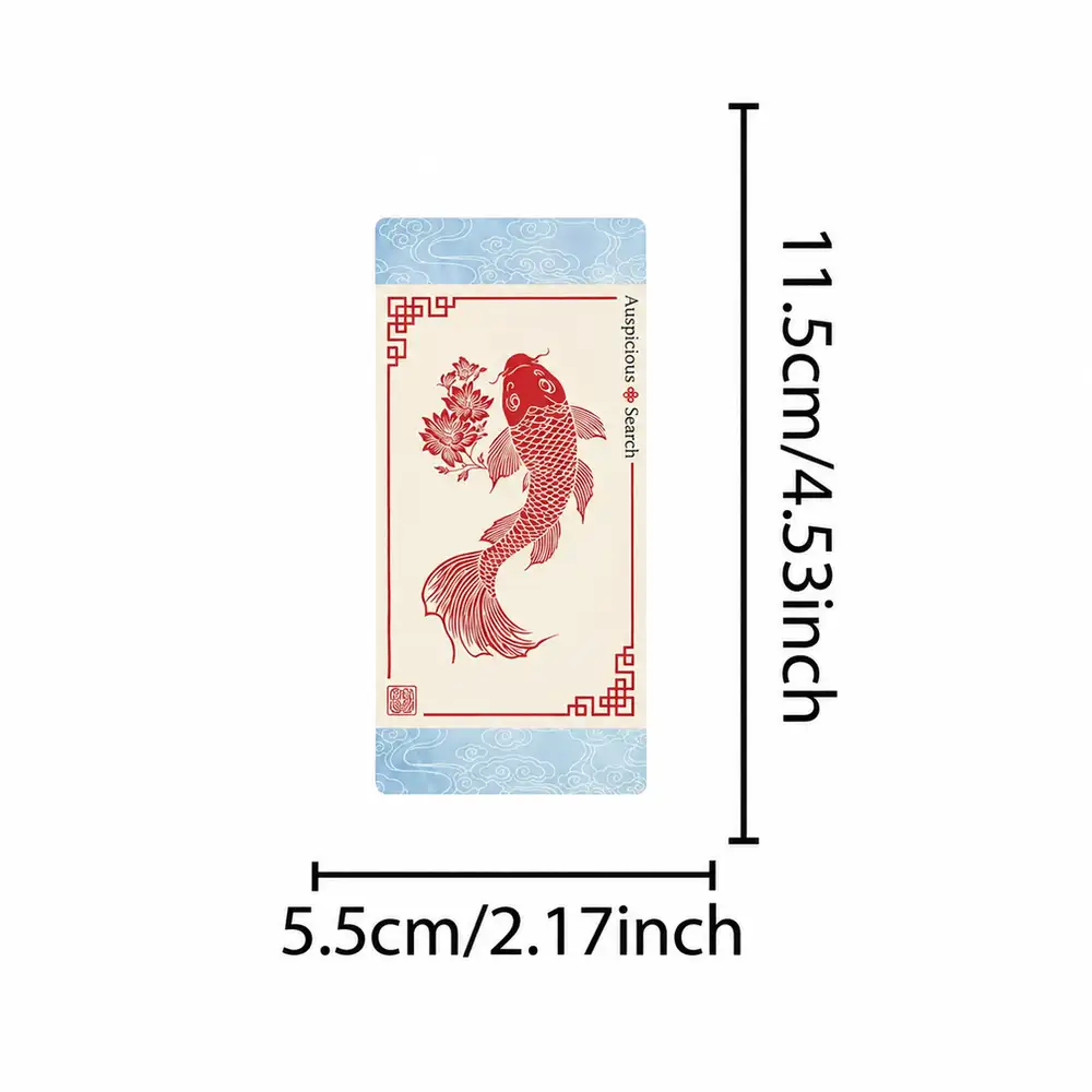 Set of 30 Chinese Paper-Cut Bookmarks