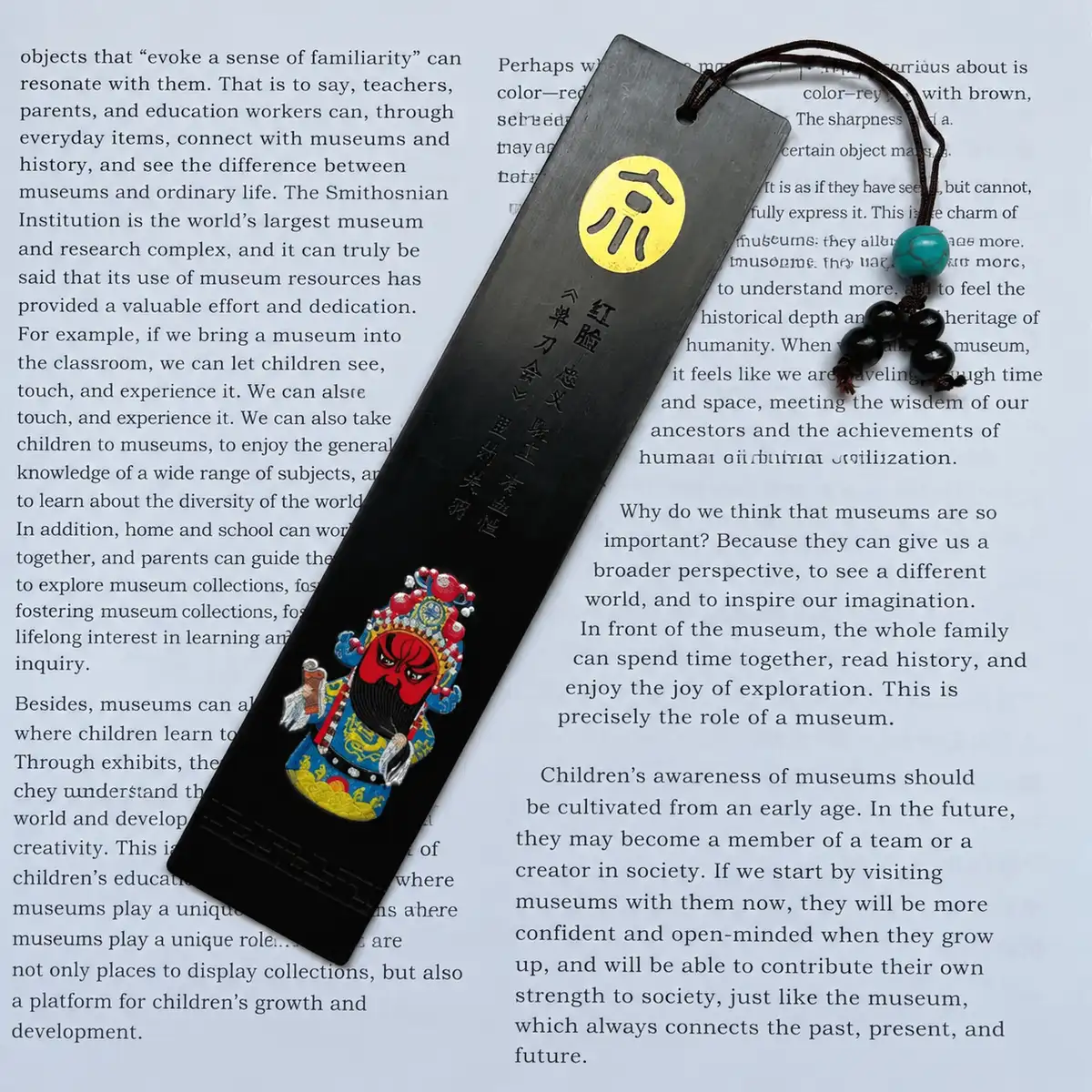 Chinese-Style Classical Wooden Bookmark Gift