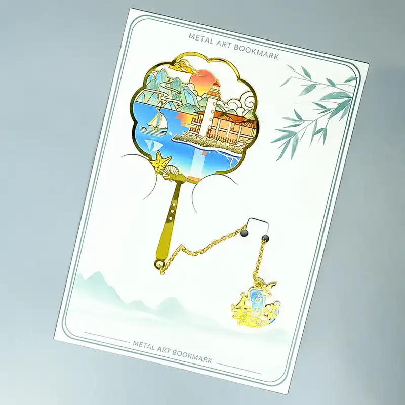 Custom Engraved Sanya Tourist Attraction Bookmark