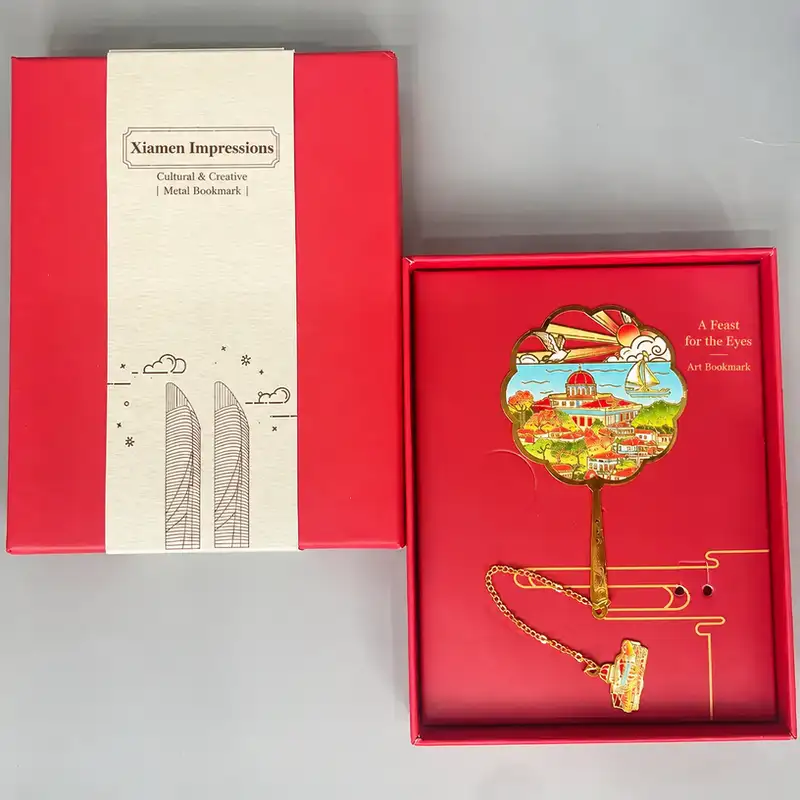 Xiamen University and Gulangyu Metal Souvenir Bookmarks