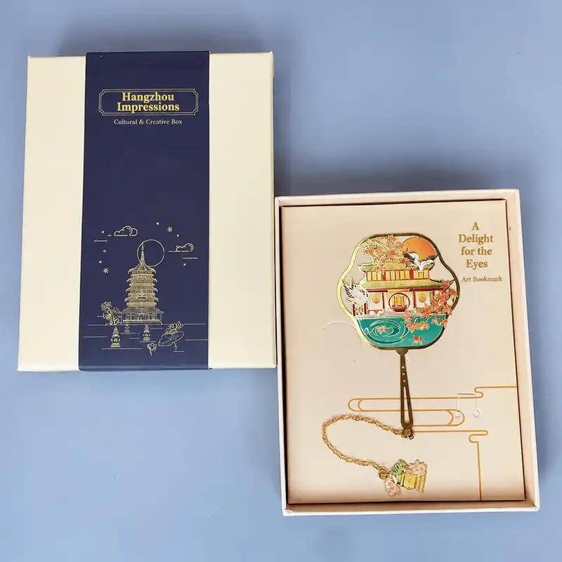Custom West Lake Leifeng Pagoda Metal Bookmark