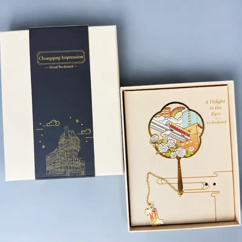 Chongqing Landmark Engraved Souvenir Bookmark