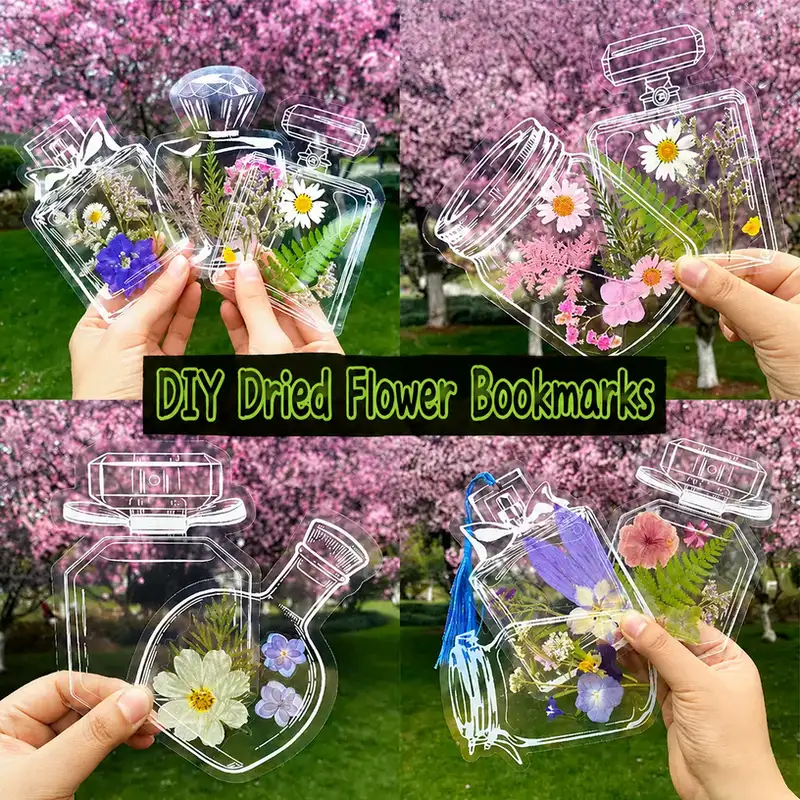 DIY Dried Flower Bookmark Making Materials