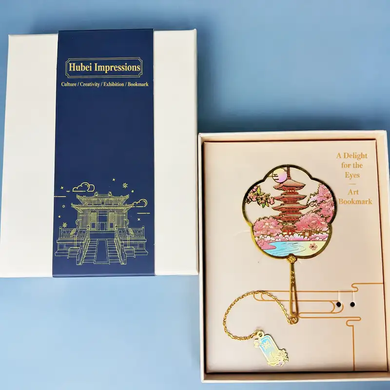 Hubei Tourist Attraction Custom Engraved Bookmarks