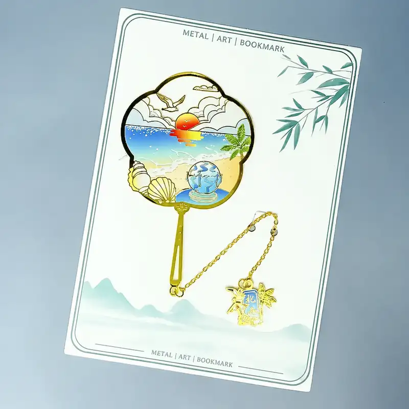 Custom Engraved Beihai Tourist Souvenir Bookmark