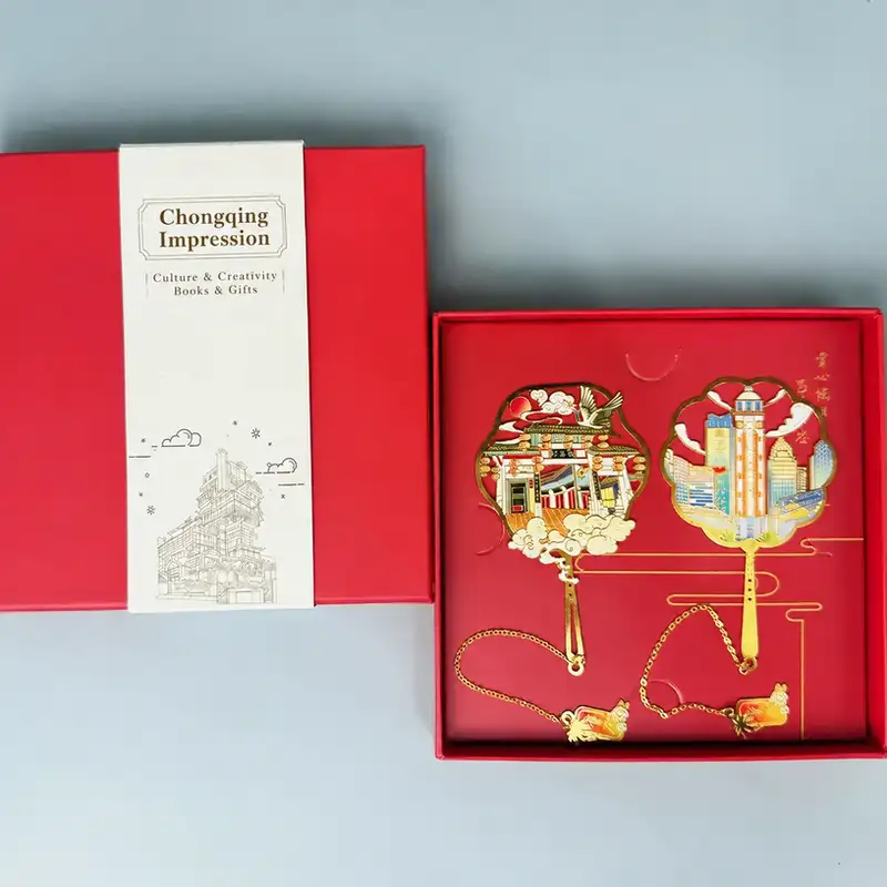 Chongqing Landmark Engraved Souvenir Bookmark