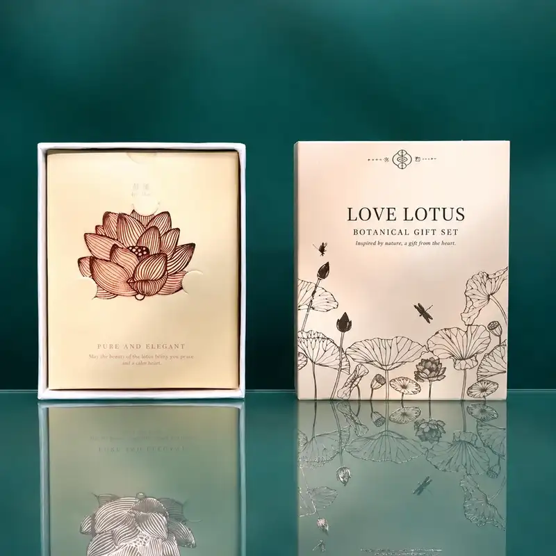 中式蓮花金屬書籤