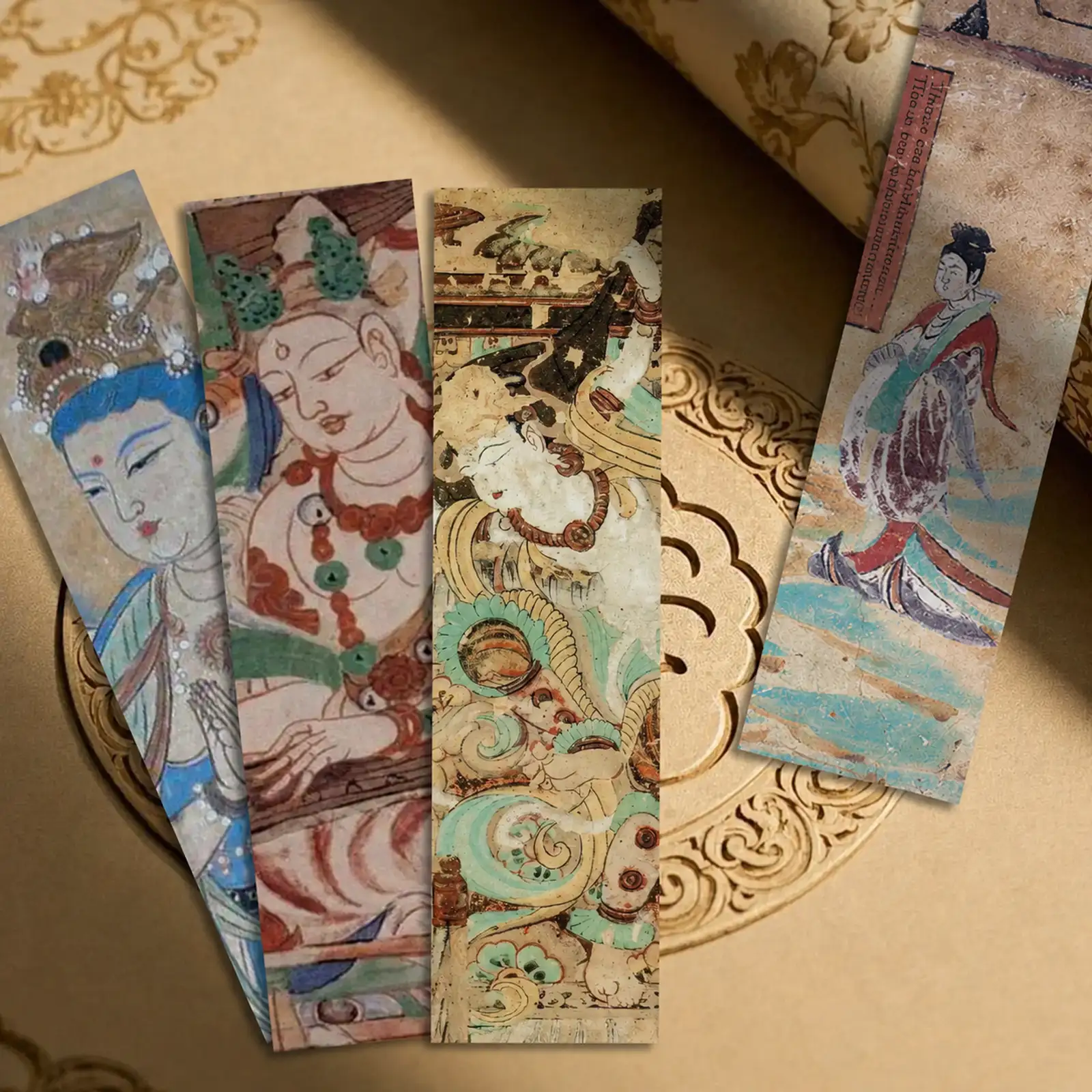 Qi Yu Dunhuang Mural Bookmarks, 30-Piece Set