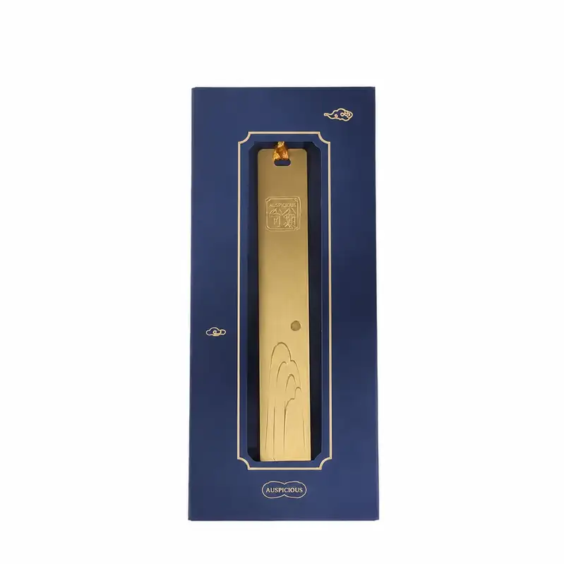 Hollow Brass Bookmark with Lettering