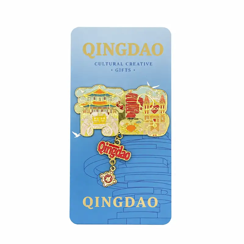 Qingdao Landmark Metal Fridge Sticker Souvenir
