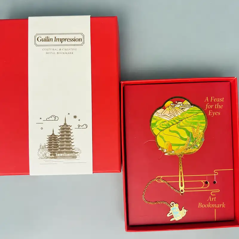 Guilin Landmark Engraved Souvenir Bookmark