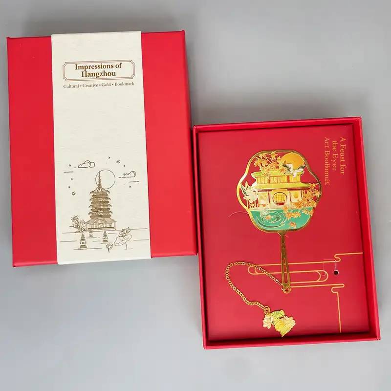 Custom West Lake Leifeng Pagoda Metal Bookmark