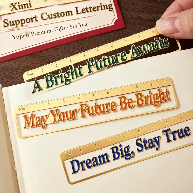 See Eslite Blessing Series Brass Ruler Bookmark