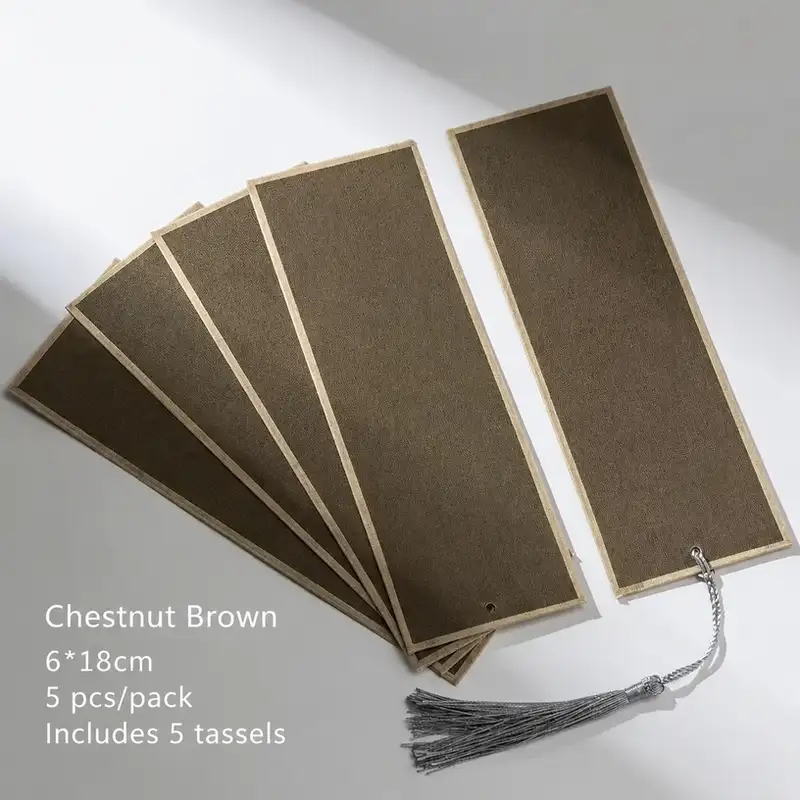 Blank Antique-Style Wax-Dyed Xuan Paper Bookmark