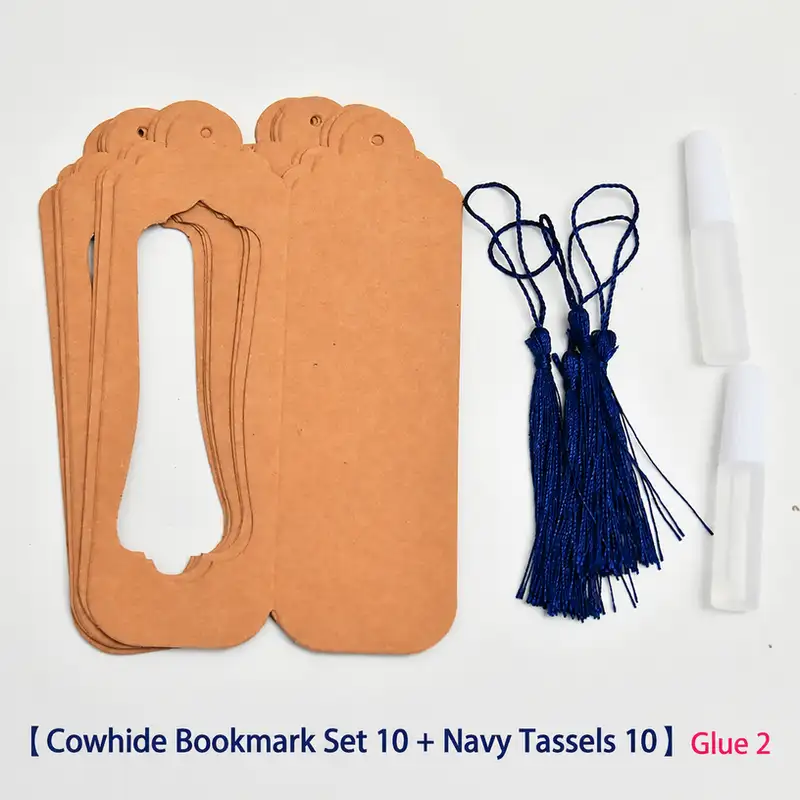 Handmade Blue Tie-Dye Bookmark