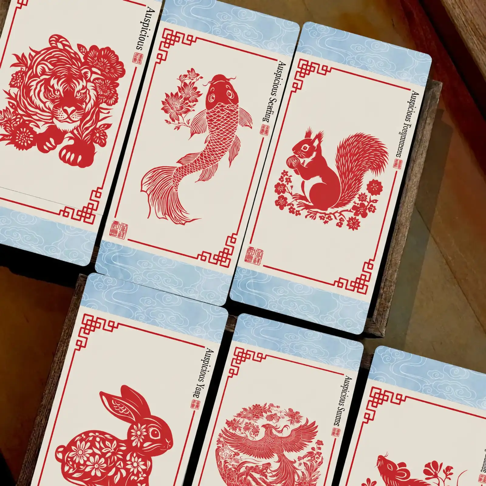 30-Piece Chinese Zodiac Paper-Cut Bookmark Set