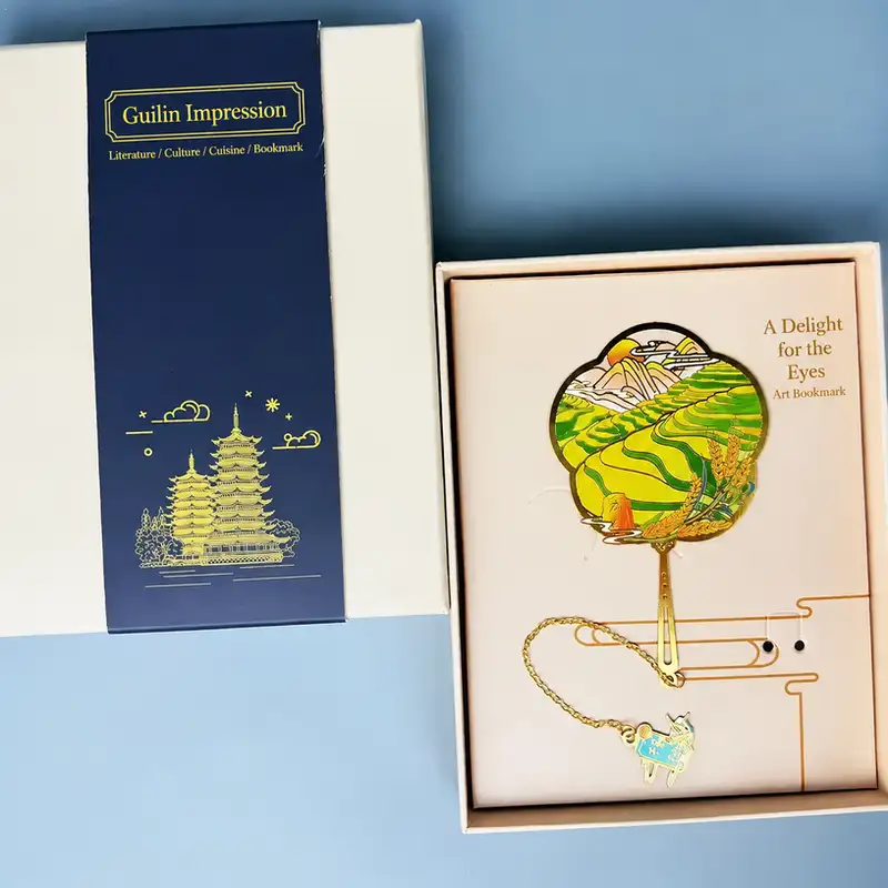 Guilin Landmark Engraved Souvenir Bookmark