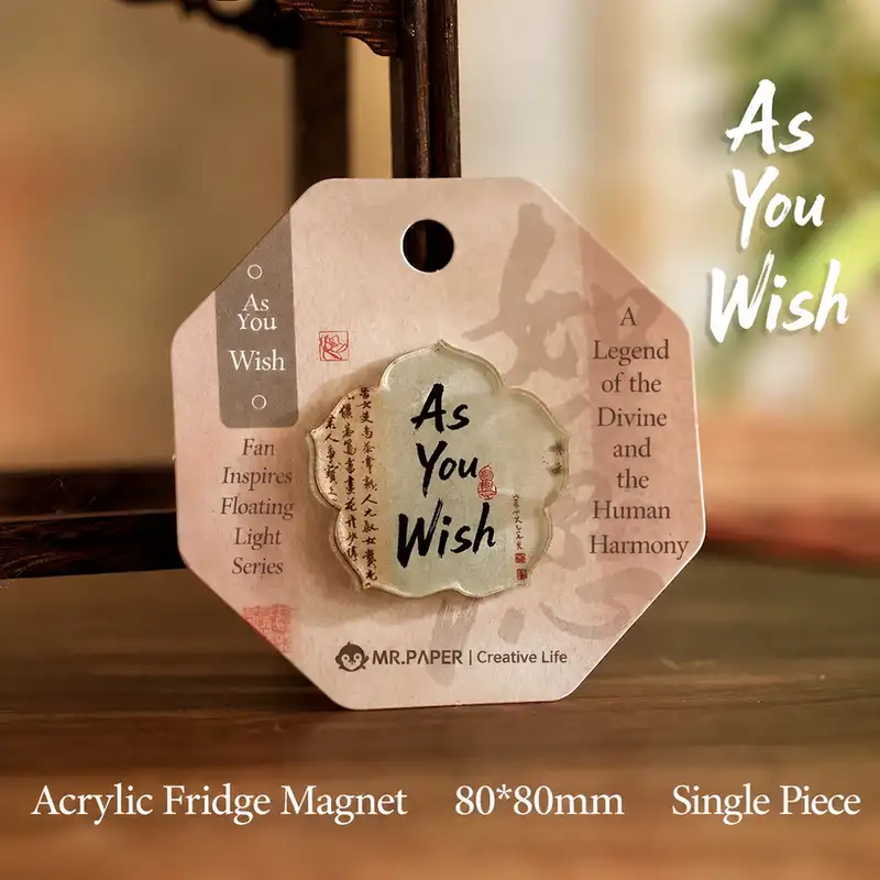 Acrylic LED Good Luck Fridge Magnets