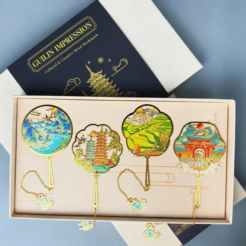 Guilin Landmark Engraved Souvenir Bookmark