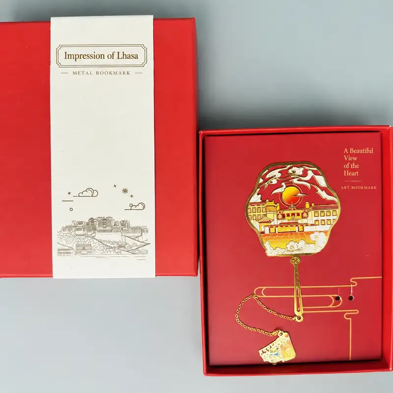 Lhasa Landmarks Engraved Souvenir Bookmark