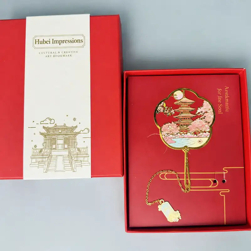 Hubei Tourist Attraction Custom Engraved Bookmarks