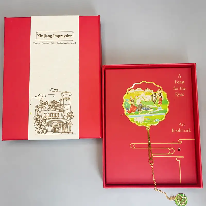 Xinjiang Turpan Chinese Style Brass Bookmark