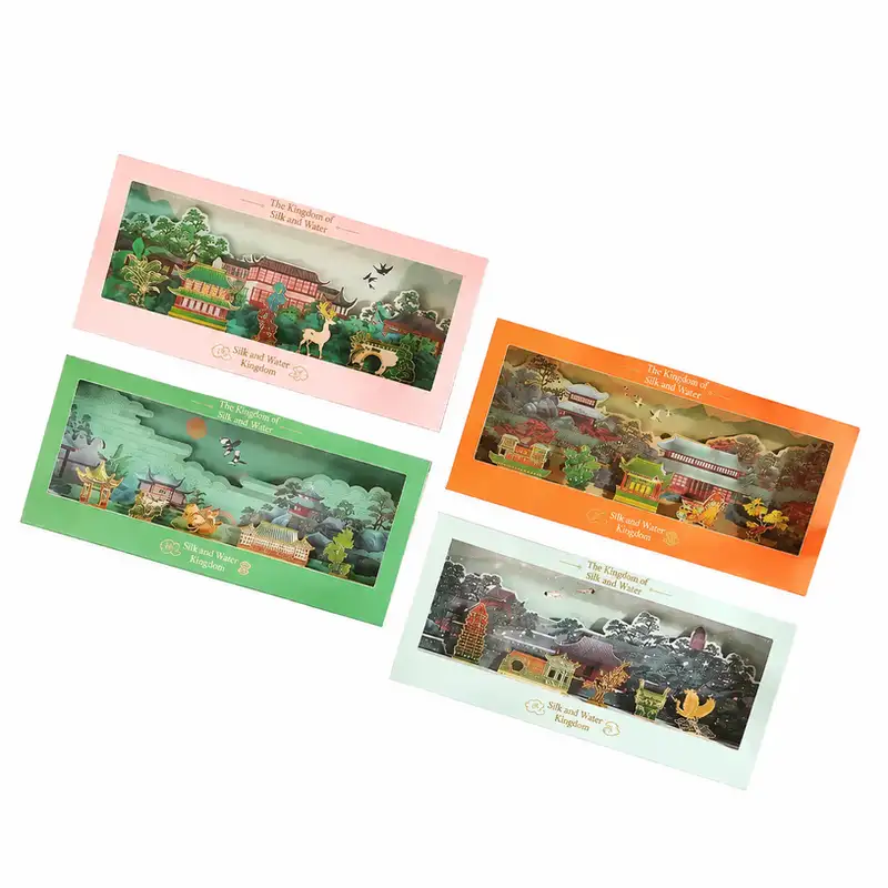 Suzhou Scenic Landmark Metal Bookmark Gift Box