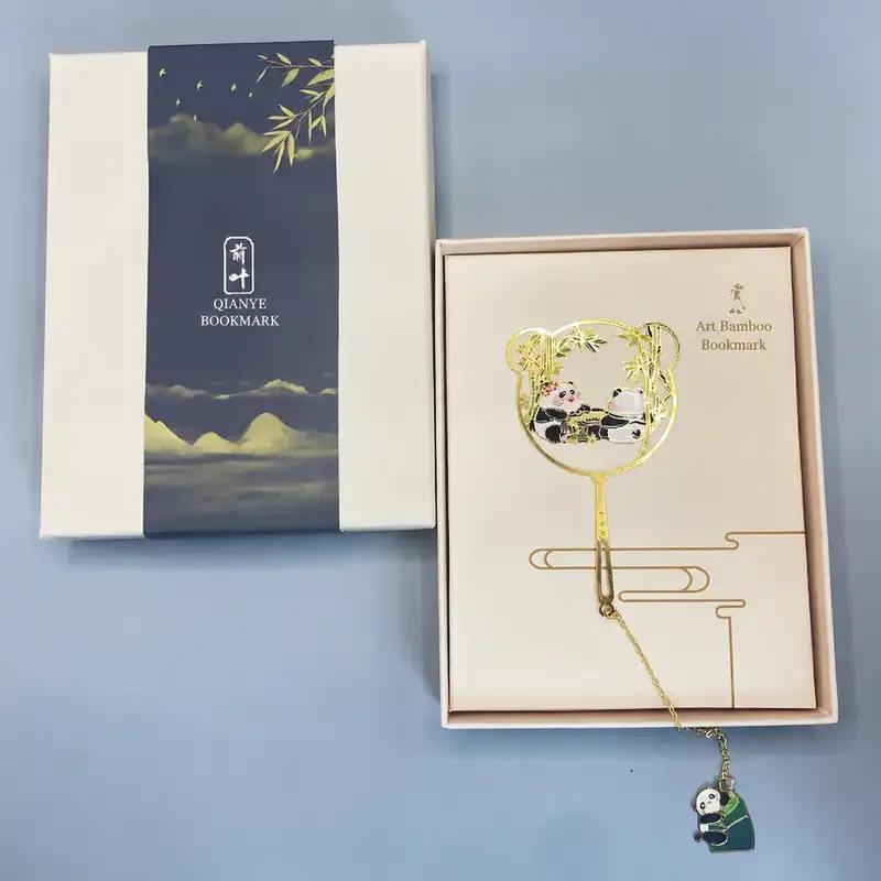 Chinese Panda Metal Bookmark