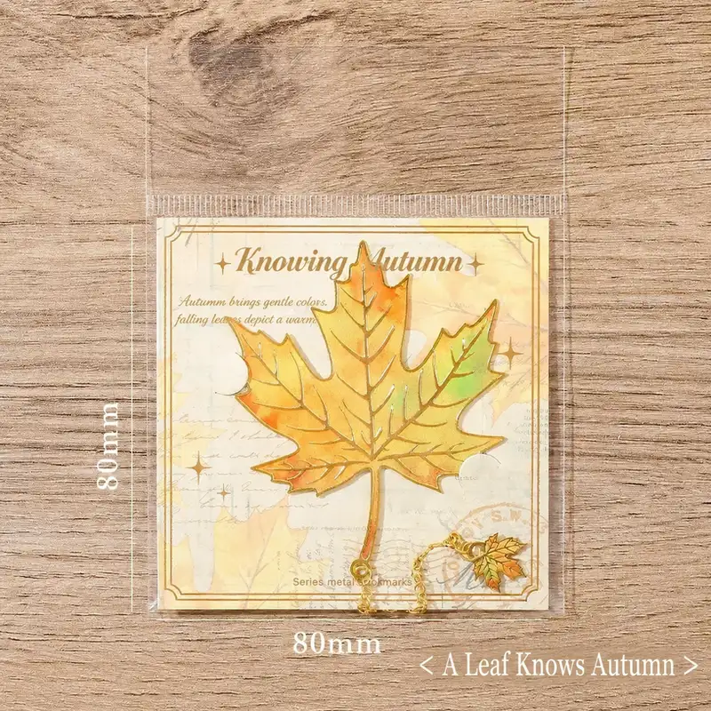 Memory Specimen Metal Leaf Bookmark