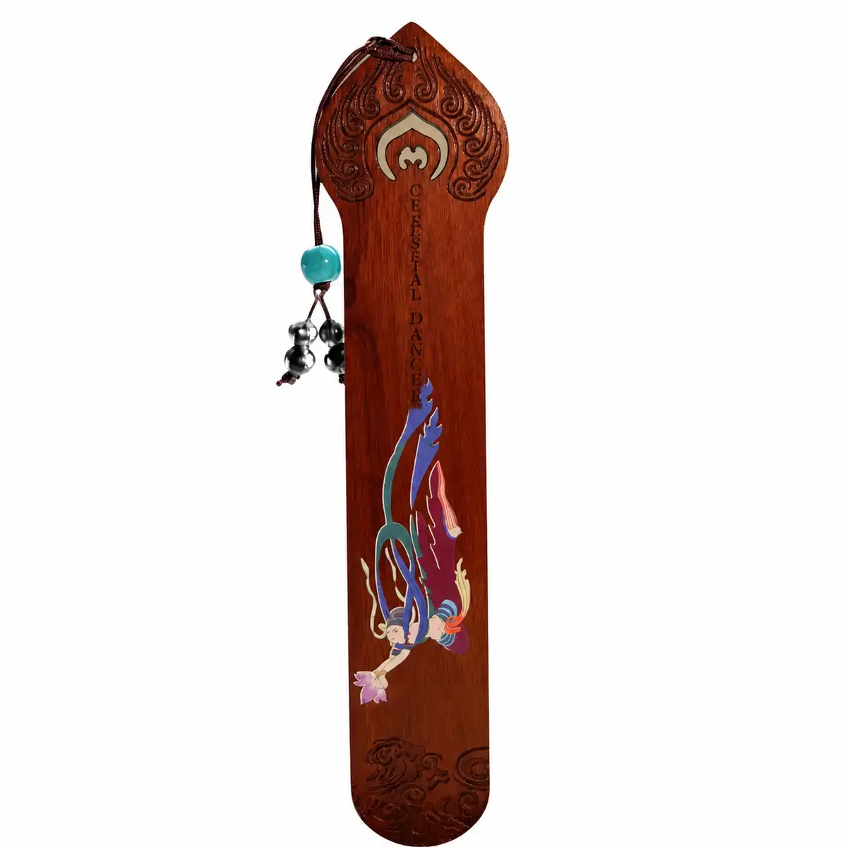 Chinese-Style Classical Wooden Bookmark Gift