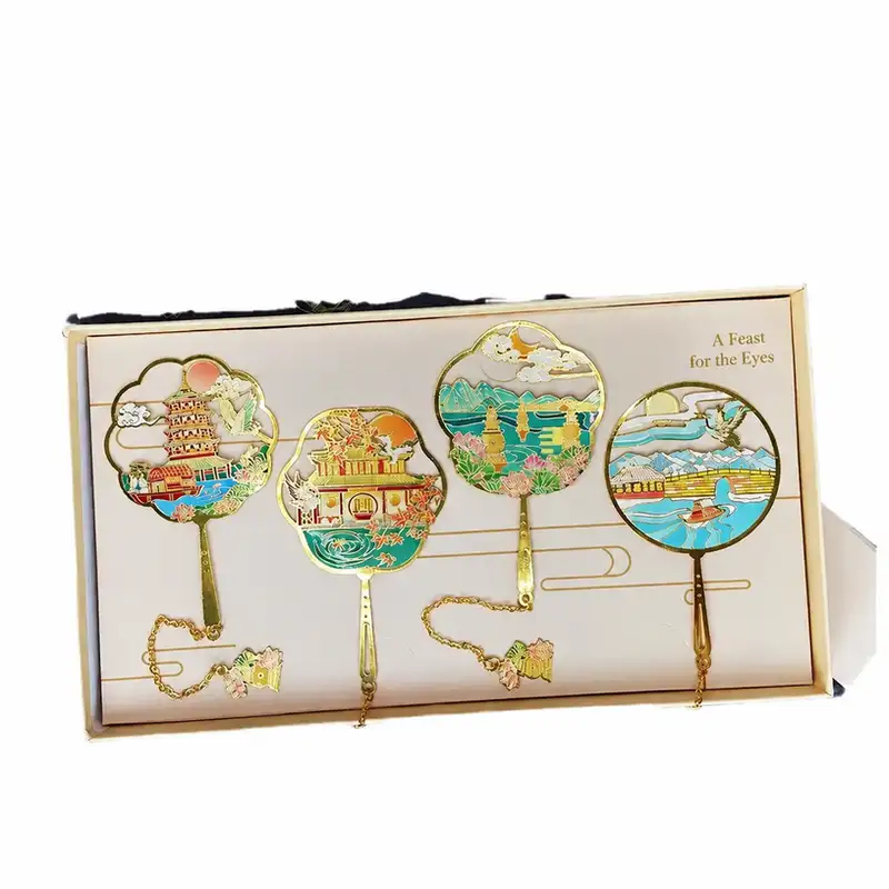 Custom West Lake Leifeng Pagoda Metal Bookmark
