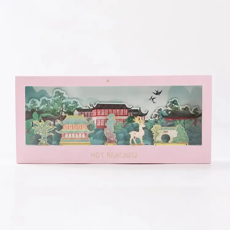 Suzhou Scenic Landmark Metal Bookmark Gift Box