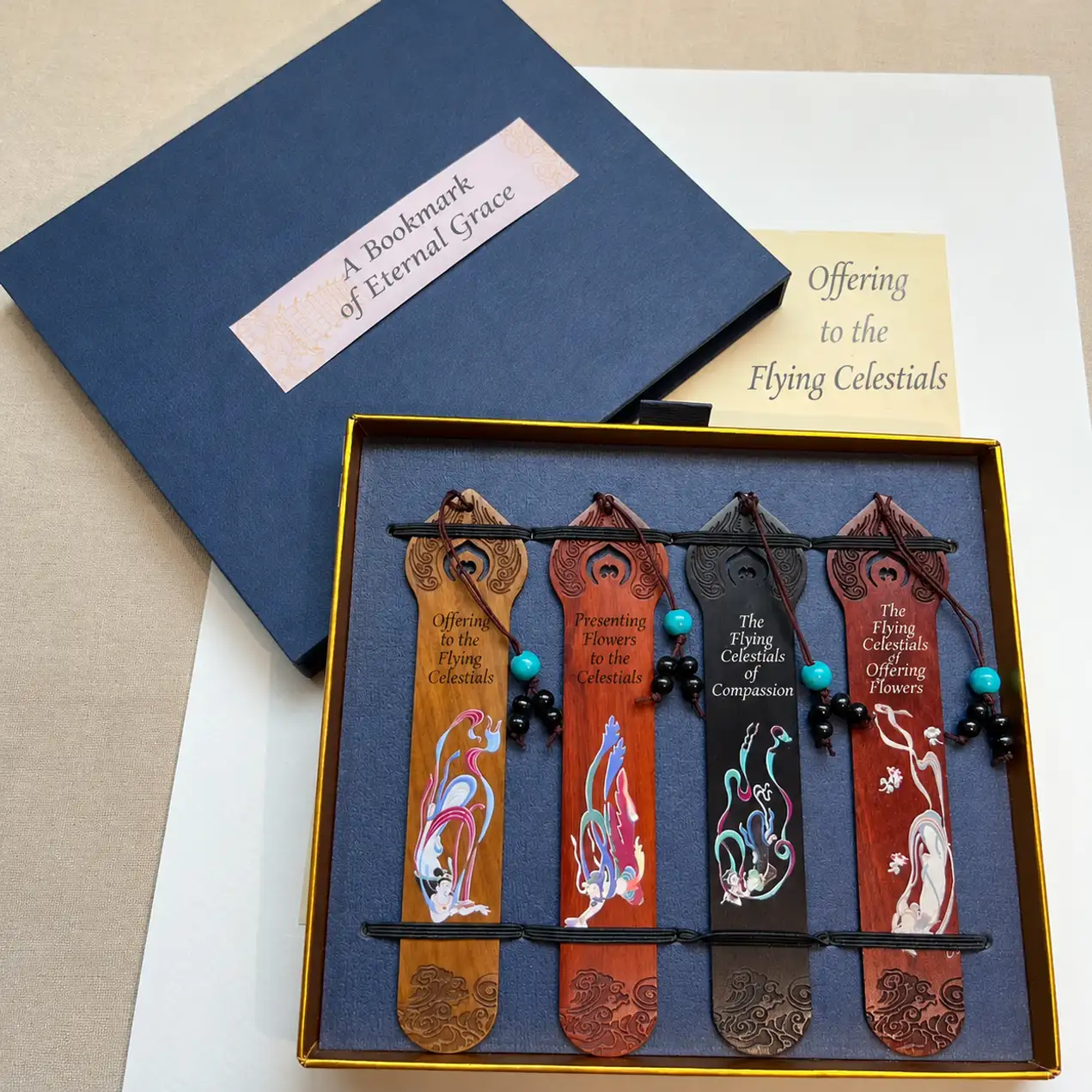 Chinese-Style Classical Wooden Bookmark Gift