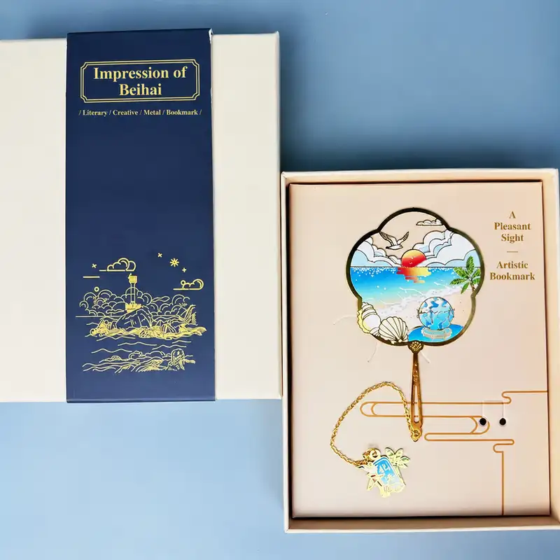 Custom Engraved Beihai Tourist Souvenir Bookmark