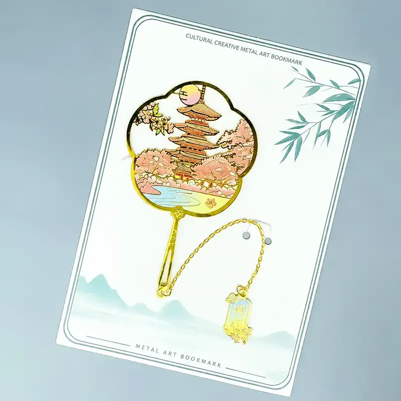 Hubei Tourist Attraction Custom Engraved Bookmarks