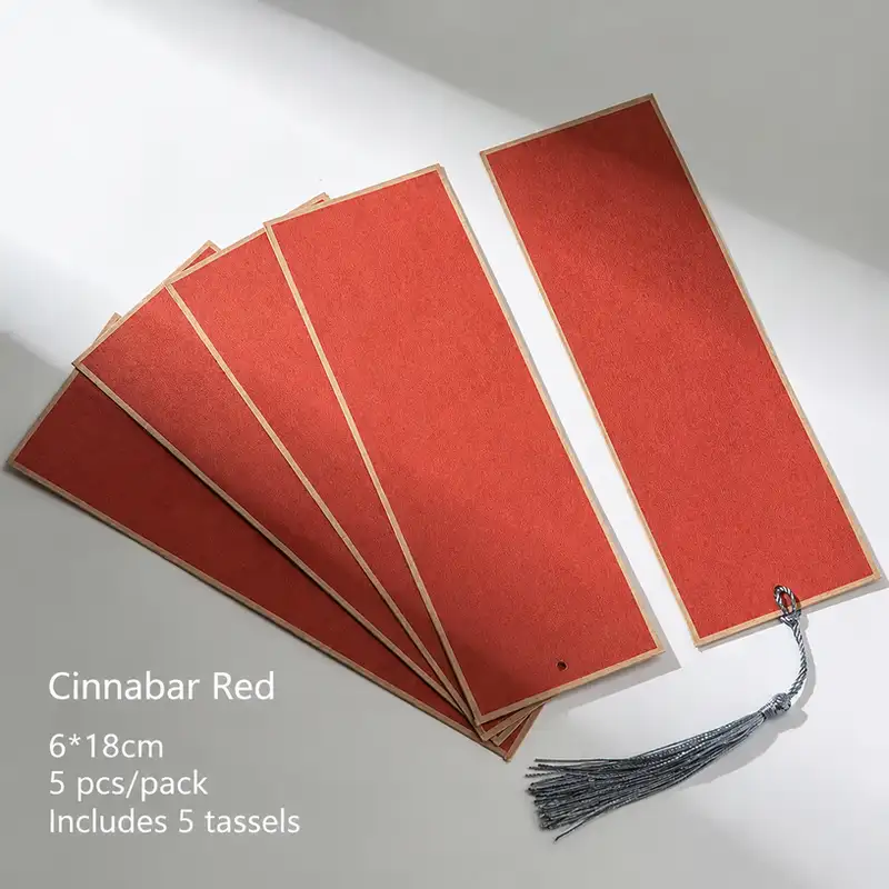 Blank Antique-Style Wax-Dyed Xuan Paper Bookmark