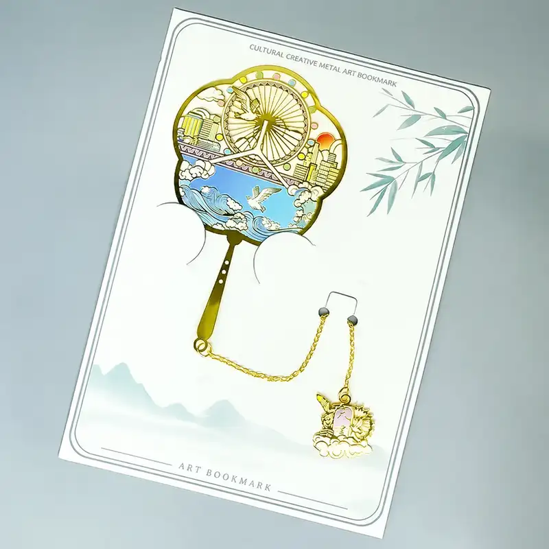 天津之眼纪念雕刻书签