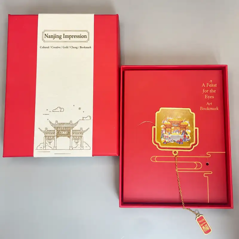 Brass Chinese-Style Page Clip Bookmark