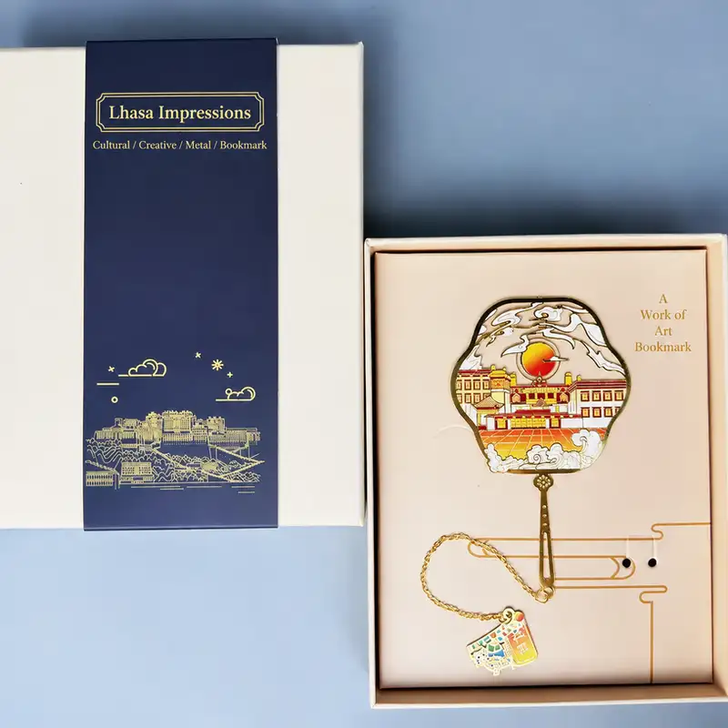 Lhasa Landmarks Engraved Souvenir Bookmark