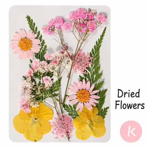 DIY Dried Flower Bookmark Making Materials