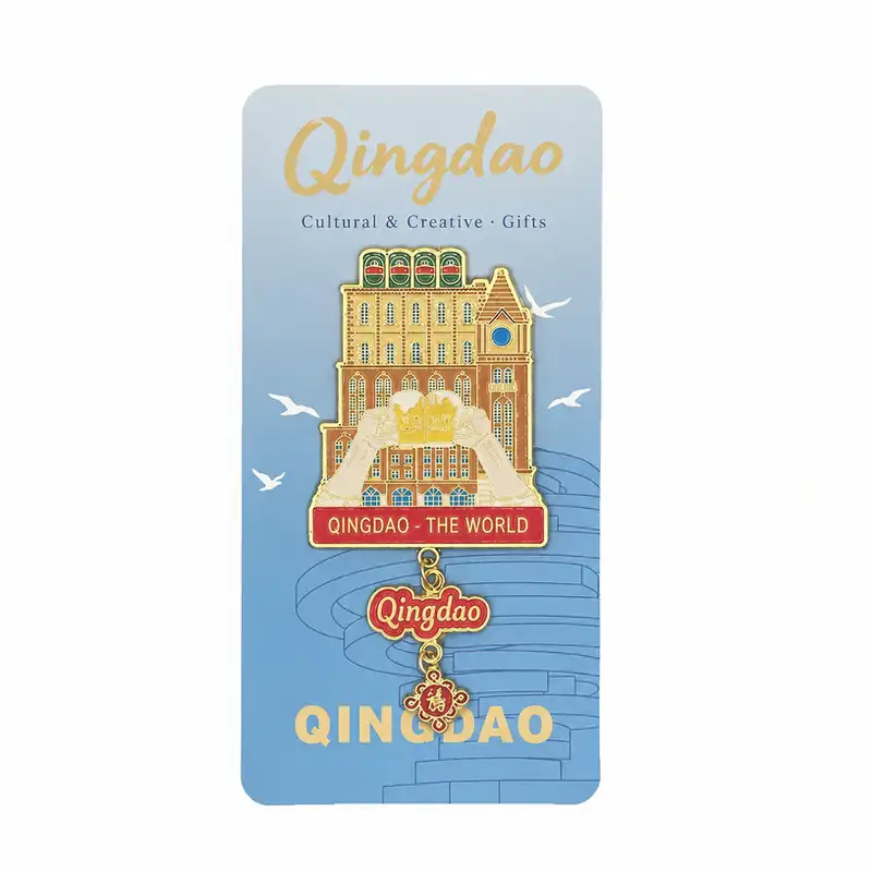 Qingdao Landmark Metal Fridge Sticker Souvenir