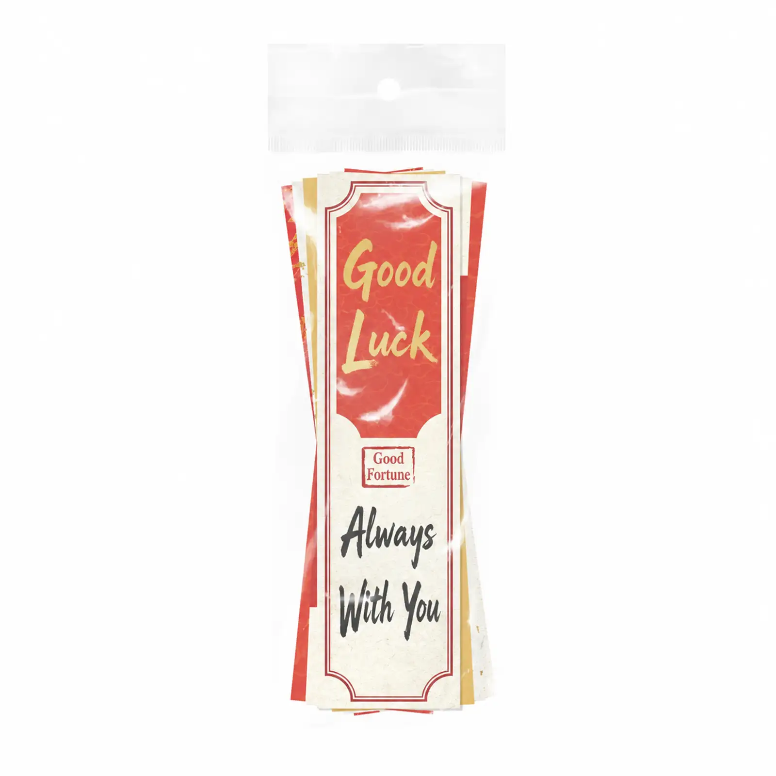 Qi Yu 30-Piece Chinese Calligraphy Blessing Bookmarks