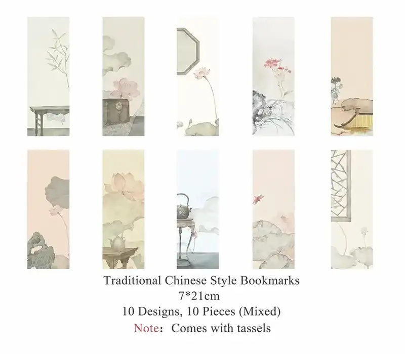 Blank Antique-Style Wax-Dyed Xuan Paper Bookmark