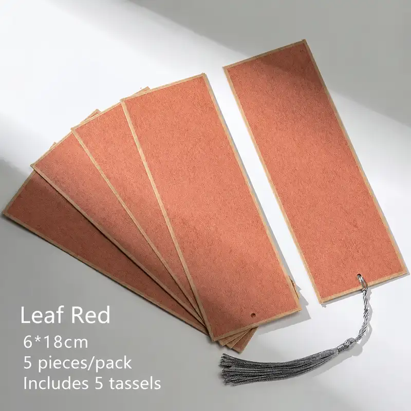 Blank Antique-Style Wax-Dyed Xuan Paper Bookmark