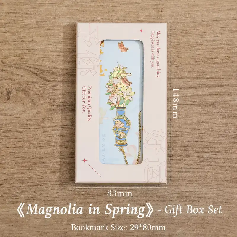 Elegant Floral Hollow Metal Bookmark
